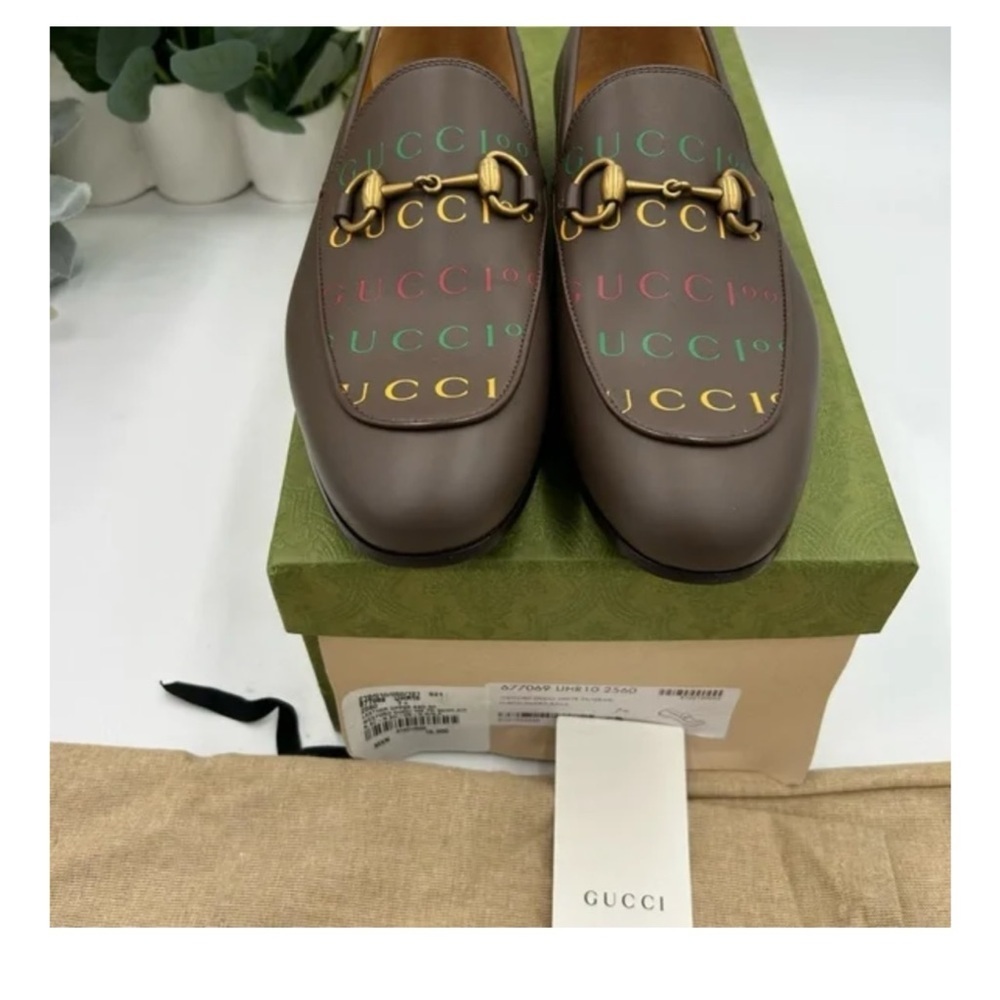 Gucci JORDAAN horse bit 100th anniversary, Leather loafers 7.5 fits 8.5 US - Picture 2 of 7